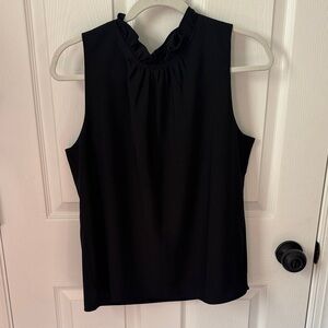 Elegant Black JCrew Sleeveless Top